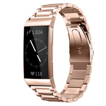 Load image into Gallery viewer, Fitbit Charge 3 Strap Steel Hocolike (RoseGold) - RoseGold