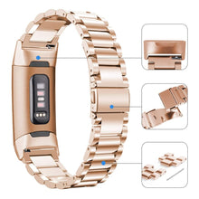 Load image into Gallery viewer, Fitbit Charge 3 Strap Steel Hocolike (RoseGold) - RoseGold