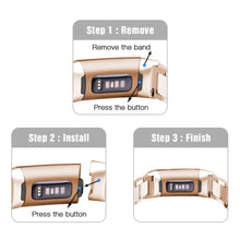 Load image into Gallery viewer, Fitbit Charge 3 Strap Steel Hocolike (RoseGold) - RoseGold