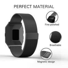 Load image into Gallery viewer, Fitbit Ionic Strap Milanese Loop (Black) - Black / Fitbit