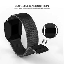 Load image into Gallery viewer, Fitbit Ionic Strap Milanese Loop (Black) - Black / Fitbit