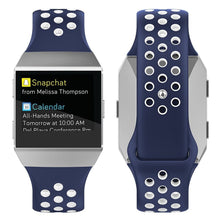 Load image into Gallery viewer, Fitbit Ionic Strap Sport Silicone (Navy/White) - Navy/White