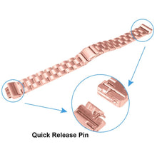 Load image into Gallery viewer, Fitbit Inspire Strap Steel Hocolike (RoseGold) - RoseGold