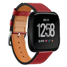 Load image into Gallery viewer, Fitbit Versa Strap PU Leather (Red) - Red / Fitbit Versa