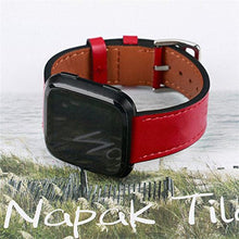 Load image into Gallery viewer, Fitbit Versa Strap PU Leather (Red) - Red / Fitbit Versa