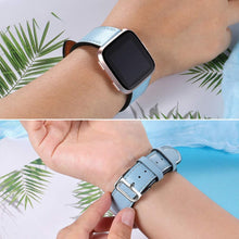 Load image into Gallery viewer, Fitbit Versa Strap PU Leather (Blue) - Blue / Fitbit Versa