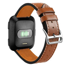 Load image into Gallery viewer, Fitbit Versa Strap PU Leather (Brown) - Brown / Fitbit