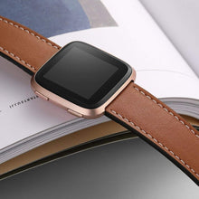 Load image into Gallery viewer, Fitbit Versa Strap PU Leather (Brown) - Brown / Fitbit