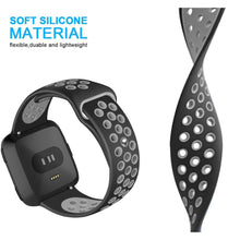 Load image into Gallery viewer, Fitbit Versa Strap Sport Silicone (Black/Grey) - Black/Grey