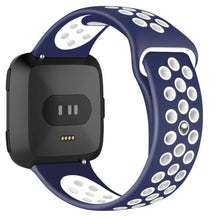Load image into Gallery viewer, Fitbit Versa Strap Sport Silicone (Navy/White) - Navy/White
