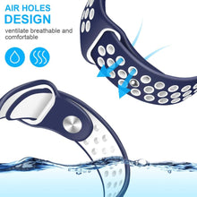 Load image into Gallery viewer, Fitbit Versa Strap Sport Silicone (Navy/White) - Navy/White