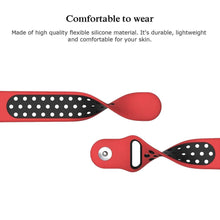 Load image into Gallery viewer, Fitbit Versa Strap Sport Silicone (Red/Black) - Red/Black
