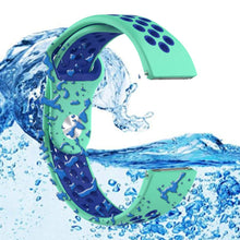 Load image into Gallery viewer, Fitbit Versa Strap Sport Silicone (Mint/Navy) - Mint/Navy