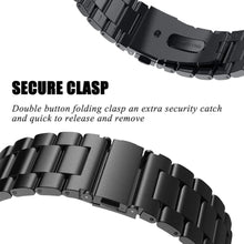 Load image into Gallery viewer, Fitbit Versa Strap Steel Hocolike (Black) - Black / Fitbit