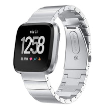 Load image into Gallery viewer, Fitbit Versa Strap Steel Link Bracelet (Silver) - Silver