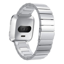 Load image into Gallery viewer, Fitbit Versa Strap Steel Link Bracelet (Silver) - Silver