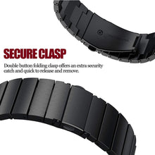 Load image into Gallery viewer, Fitbit Versa Strap Steel Link Bracelet (Black) - Black