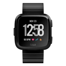Load image into Gallery viewer, Fitbit Versa Strap Steel Link Bracelet (Black) - Black