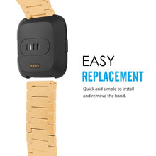 Load image into Gallery viewer, Fitbit Versa Strap Steel Link Bracelet (Gold) - Gold