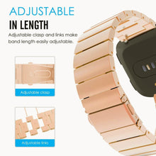 Load image into Gallery viewer, Fitbit Versa Strap Steel Link Bracelet (RoseGold)