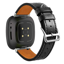 Load image into Gallery viewer, Fitbit Versa 3 Strap PU Leather (Black) - Black / Fitbit