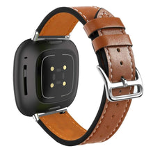 Load image into Gallery viewer, Fitbit Versa 3 Strap PU Leather (Brown) - Brown / Fitbit
