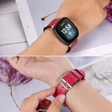 Load image into Gallery viewer, Fitbit Versa 3 Strap PU Leather (Red) - Red / Fitbit Versa