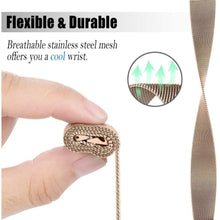 Load image into Gallery viewer, Fitbit Versa 3 Strap Milanese Loop (Gold) - Gold / Fitbit