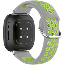 Load image into Gallery viewer, Fitbit Versa 3 Strap Sport Silicone (Silver/Volt)