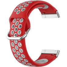 Load image into Gallery viewer, Fitbit Versa 3 Strap Sport Silicone (Red/Black) - Red/Black