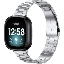 Load image into Gallery viewer, Fitbit Versa 3 Strap Steel Hocolike (Silver) - Silver