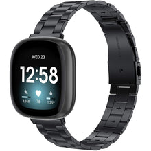 Load image into Gallery viewer, Fitbit Versa 3 Strap Steel Hocolike (Black) - Black