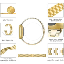 Load image into Gallery viewer, Fitbit Versa 3 Strap Steel Hocolike (Gold) - Gold / Fitbit