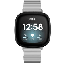 Load image into Gallery viewer, Fitbit Versa 3 Strap Steel Link Bracelet (Silver) - Silver