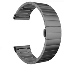 Load image into Gallery viewer, Fitbit Versa 3 Strap Steel Link Bracelet (Black) - Black