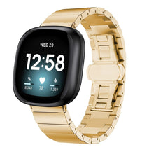 Load image into Gallery viewer, Fitbit Versa 3 Strap Steel Link Bracelet (Gold) - Gold