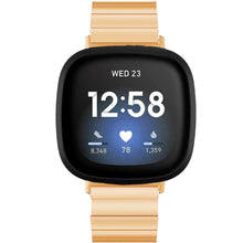 Load image into Gallery viewer, Fitbit Versa 3 Strap Steel Link Bracelet (Gold) - Gold