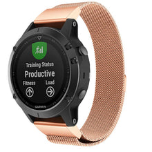 Load image into Gallery viewer, Garmin fenix 6X Strap Milanese Loop (RoseGold) - RoseGold
