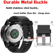 Load image into Gallery viewer, Garmin fenix 6 Strap QuickFit Silicone (Black) - Black