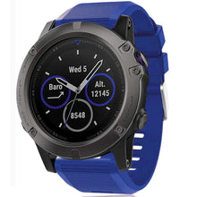 Load image into Gallery viewer, Garmin fenix 6X Strap QuickFit Silicone (Blue) - Blue