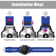 Load image into Gallery viewer, Garmin Fenix 7X Pro Strap - Garmin Fenix 7X Pro / Silicone