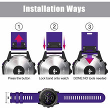 Load image into Gallery viewer, Garmin fenix 6X Strap QuickFit Silicone (Purple) - Purple