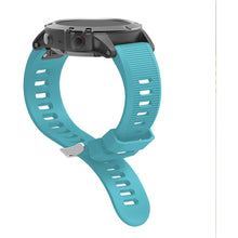 Load image into Gallery viewer, Garmin fenix 7X Silicone Strap (Turquoise) - Garmin fenix