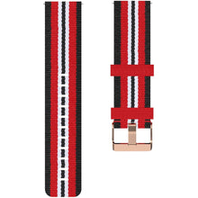 Load image into Gallery viewer, Garmin Venu Strap Quick Release Nylon (Black/Red)