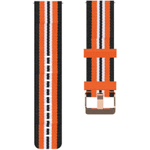 Load image into Gallery viewer, Garmin Venu Strap Quick Release Nylon (Black/Orange)