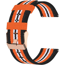 Load image into Gallery viewer, Garmin Venu Strap Quick Release Nylon (Black/Orange)