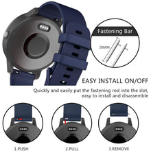 Load image into Gallery viewer, Garmin Venu 2 Plus Silicone Strap (Navy) - Garmin Venu 2