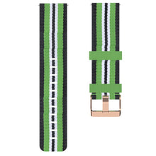 Load image into Gallery viewer, Garmin Vivoactive 4S Nylon Strap(Black/Lime) - Black/Lime