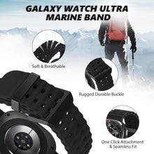 Load image into Gallery viewer, Samsung Galaxy Watch Ultra Silicone Strap (Black) - Samsung