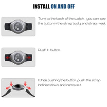 Load image into Gallery viewer, Samsung Gear S2 Strap Sport Silicone (Black) - Black